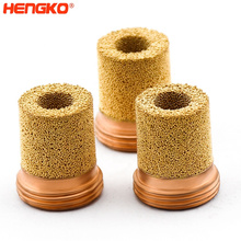 Pneumatic Sintered Bronze Powder Universal Micron Reduce Noise Exhaust Silencer Muffler